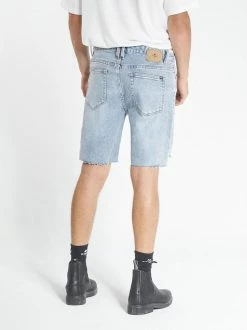 Thrills Co. Shorts Destroyed Bones Denim Short - Aged Blue