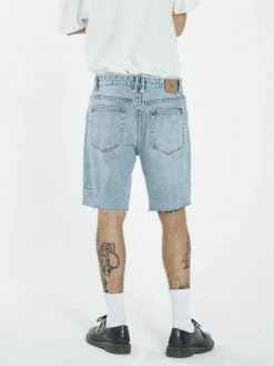 Thrills Co. Shorts Destroyed Bones Denim Short - Dust Blue
