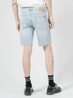 Thrills Co. Shorts Destroyed Bones Denim Short - Time Worn Blue