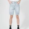 Thrills Co. Shorts Destroyed Bones Denim Short - Time Worn Blue 1 Thrills Co. Shorts Destroyed Bones Denim Short - Time Worn Blue