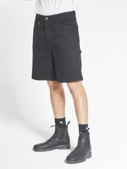 Thrills Co. Slacker Denim Short - Black Rinse Shorts