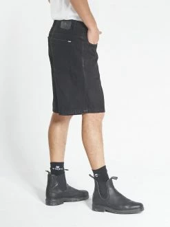 Thrills Co. Slacker Denim Short - Black Rinse Shorts