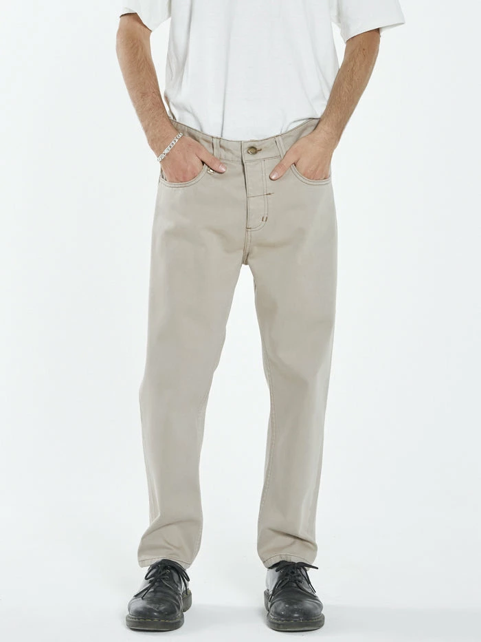 Thrills Co. Pants Chopped Denim Jean - Aged Tan 8 Thrills Co. Pants Chopped Denim Jean - Aged Tan