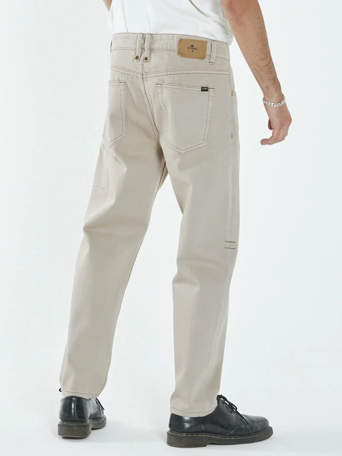Thrills Co. Pants Chopped Denim Jean - Aged Tan 4 Thrills Co. Pants Chopped Denim Jean - Aged Tan