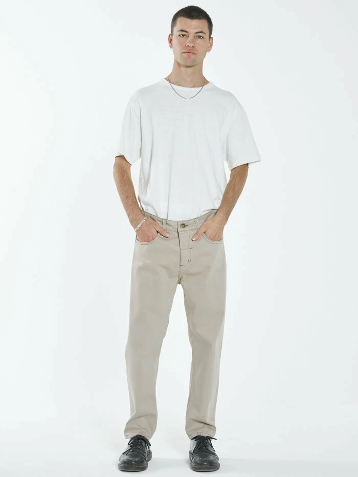 Thrills Co. Pants Chopped Denim Jean - Aged Tan 9 Thrills Co. Pants Chopped Denim Jean - Aged Tan