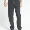 Thrills Co. Slacker Denim Jean - Deep Black-Tobacco Stitch