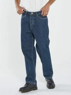 Thrills Co. New Arrivals Slacker Denim Jean - Dark Rinse Blue