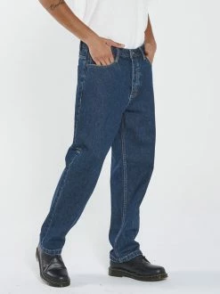 Thrills Co. New Arrivals Slacker Denim Jean - Dark Rinse Blue