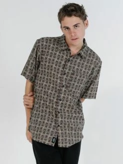 Thrills Co. Disclosure Short Sleeve Shirt - Tan 7 Thrills Co. Disclosure Short Sleeve Shirt - Tan