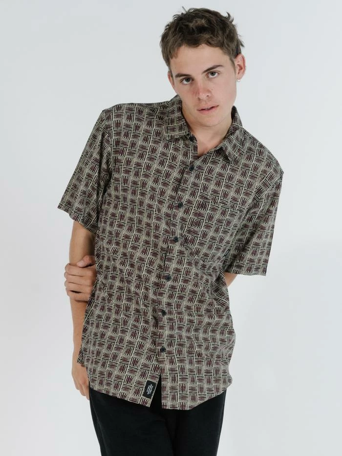 Thrills Co. Disclosure Short Sleeve Shirt - Tan 5 Thrills Co. Disclosure Short Sleeve Shirt - Tan