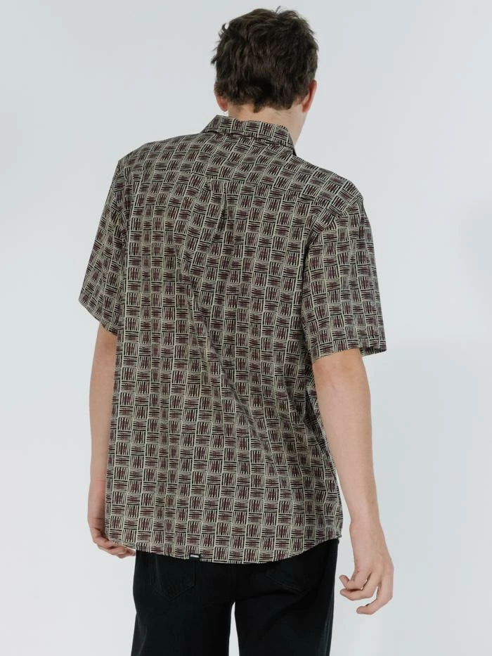 Thrills Co. Disclosure Short Sleeve Shirt - Tan 4 Thrills Co. Disclosure Short Sleeve Shirt - Tan