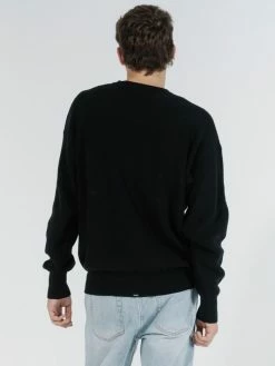 Thrills Co. Republic Crew Knit - Black Sweaters & Fleece