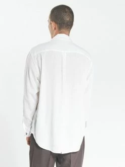 Thrills Co. Shirts Minimal Thrills Oversized Long Sleeve Shirt - Dirty White