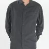 Thrills Co. Minimal Thrills Oversized Long Sleeve Shirt - Black Shirts