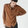 Thrills Co. Minimal Thrills Oversized Long Sleeve Shirt - Bison