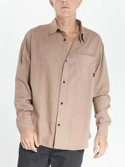 Thrills Co. Minimal Thrills Oversized Long Sleeve Shirt - Yak