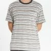 Thrills Co. Indie Stripe Merch Fit Pocket Tee - Heritage White