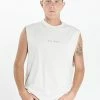 Thrills Co. Tees & Tank Tops Minimal Thrills Merch Fit Muscle Tee - Heritage White