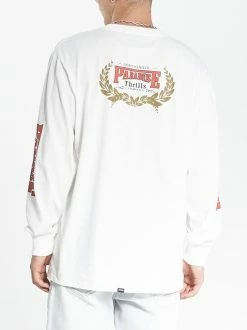 Thrills Co. Speed Wreath Merch Fit Long Sleeve Tee - Dirty White Tees & Tank Tops