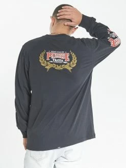 Thrills Co. Tees & Tank Tops Speed Wreath Merch Fit Long Sleeve Tee - Black