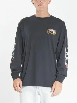 Thrills Co. Tees & Tank Tops Speed Wreath Merch Fit Long Sleeve Tee - Black