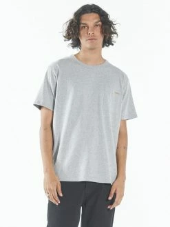 Thrills Co. Situation Normal Merch Fit Pocket Tee - Grey Marle Tees & Tank Tops