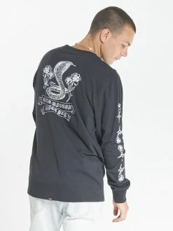 Thrills Co. Superstition Merch Fit Long Sleeve Tee - Black Tees & Tank Tops
