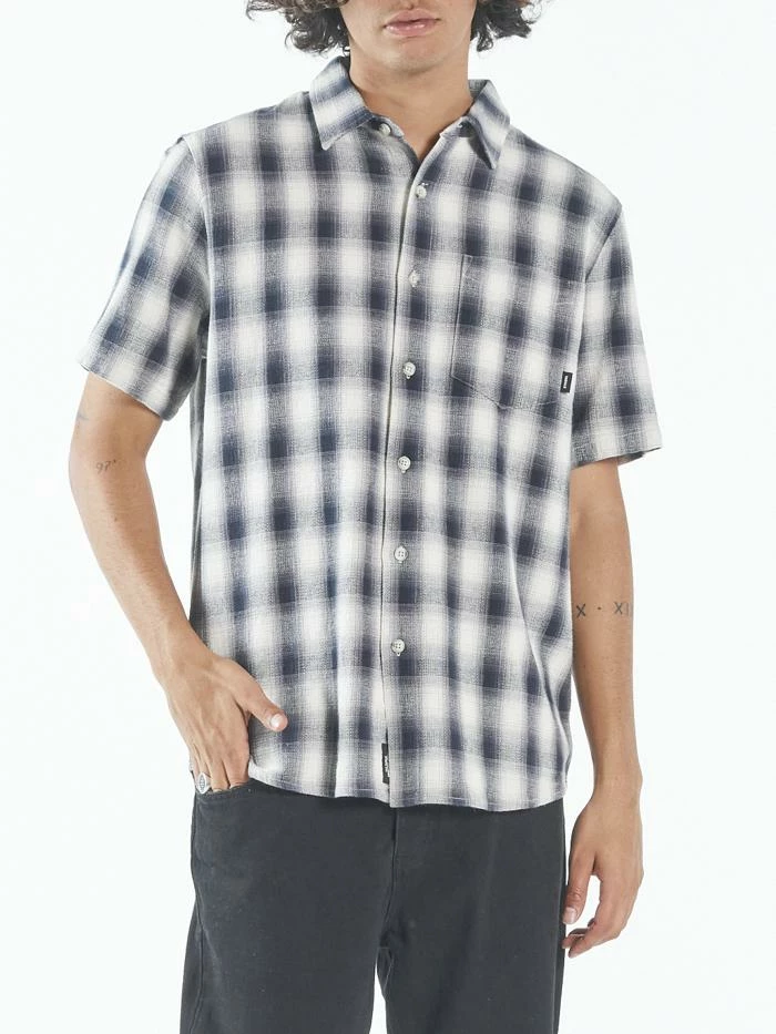 Thrills Co. Angel Check Short Sleeve Shirt - Ink Navy 3 Thrills Co. Angel Check Short Sleeve Shirt - Ink Navy