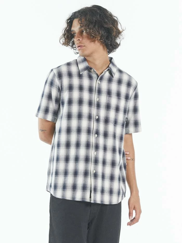 Thrills Co. Angel Check Short Sleeve Shirt - Ink Navy 5 Thrills Co. Angel Check Short Sleeve Shirt - Ink Navy