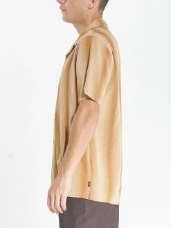 Thrills Co. Fade To Black Bowling Shirt - Dark Gold Shirts