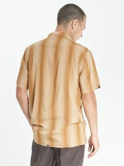 Thrills Co. Fade To Black Bowling Shirt - Dark Gold Shirts