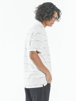 Thrills Co. Non Sense Bowling Shirt - Heritage White Shirts