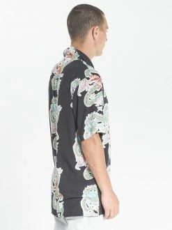 Thrills Co. Connection Bowling Shirt - Black 10 Thrills Co. Connection Bowling Shirt - Black