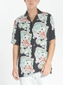 Thrills Co. Connection Bowling Shirt - Black 11 Thrills Co. Connection Bowling Shirt - Black