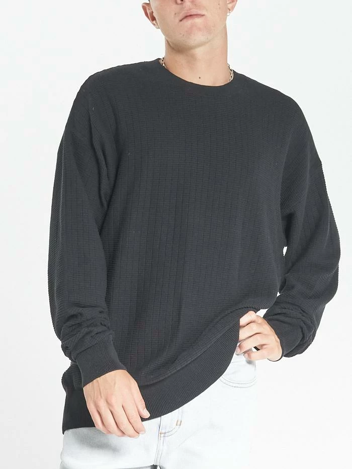Thrills Co. Non Sense Crew Knit - Black 3 Thrills Co. Non Sense Crew Knit - Black