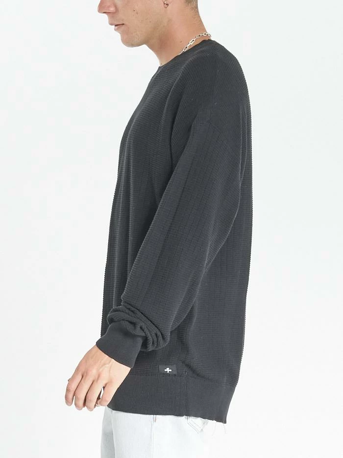 Thrills Co. Non Sense Crew Knit - Black 5 Thrills Co. Non Sense Crew Knit - Black