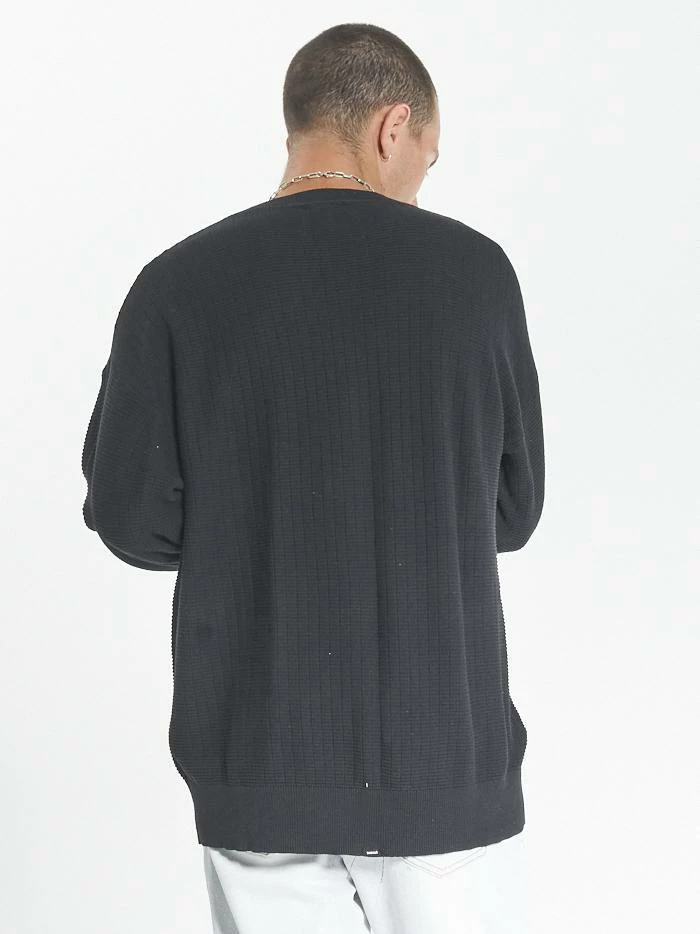 Thrills Co. Non Sense Crew Knit - Black 4 Thrills Co. Non Sense Crew Knit - Black