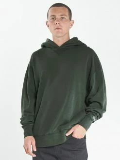 Thrills Co. Situation Normal Slouch Pull On Hood - Dark Olive Sweaters & Fleece