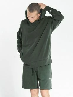 Thrills Co. Situation Normal Slouch Pull On Hood - Dark Olive Sweaters & Fleece