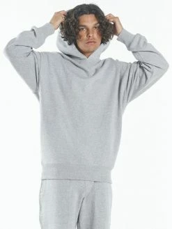 Thrills Co. Sweaters & Fleece Situation Normal Slouch Pull On Hood - Grey Marle