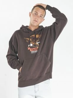 Thrills Co. Eighty Three Slouch Pull On Hood - Postal Brown Sweaters & Fleece 9 Thrills Co. Eighty Three Slouch Pull On Hood - Postal Brown Sweaters & Fleece