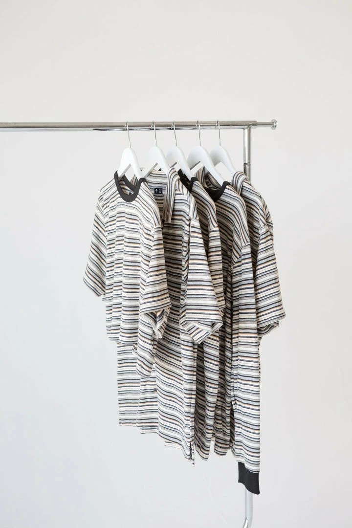 Thrills Co. Indie Stripe Bowling Shirt - Heritage White 5 Thrills Co. Indie Stripe Bowling Shirt - Heritage White