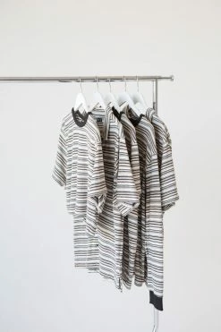 Thrills Co. Indie Stripe Merch Fit Pocket Tee - Heritage White