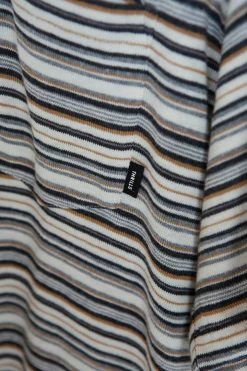 Thrills Co. Indie Stripe Merch Fit Pocket Tee - Heritage White