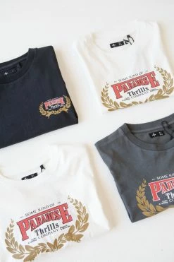 Thrills Co. Speed Wreath Merch Fit Long Sleeve Tee - Dirty White Tees & Tank Tops