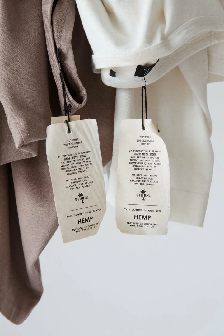 Thrills Co. Hemp Merch Box Tee - Yak 7 Thrills Co. Hemp Merch Box Tee - Yak