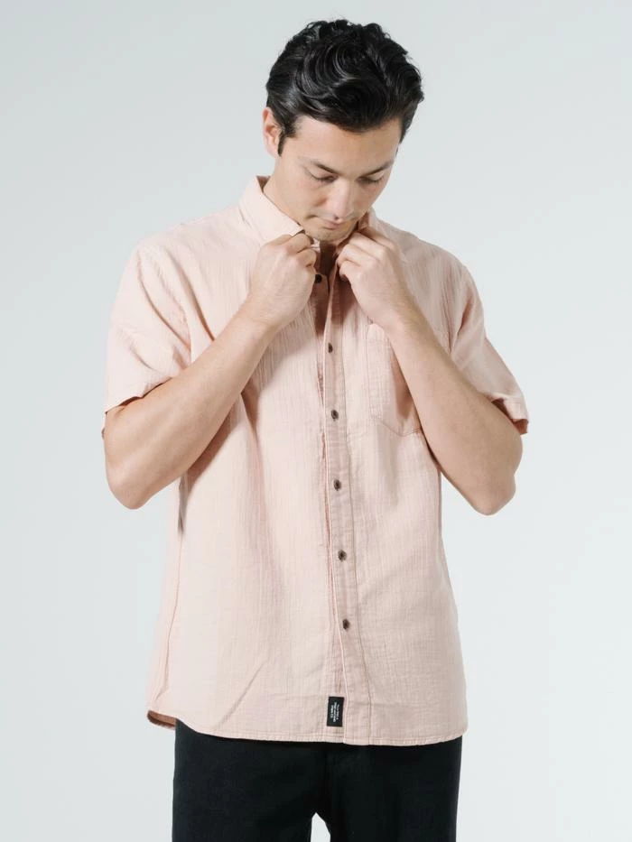 Thrills Co. Dril Short Sleeve Shirt - Cork Fade 6 Thrills Co. Dril Short Sleeve Shirt - Cork Fade