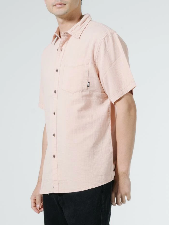 Thrills Co. Dril Short Sleeve Shirt - Cork Fade 5 Thrills Co. Dril Short Sleeve Shirt - Cork Fade