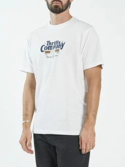 Thrills Co. Full Strength Merch Fit Tee - Dirty White Tees & Tank Tops