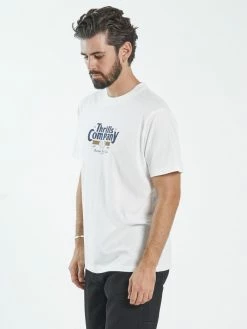 Thrills Co. Full Strength Merch Fit Tee - Dirty White Tees & Tank Tops
